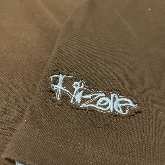 Vintage Y2K Ripzone Polo Brown Large - Picture 5 of 5